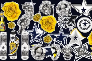 State of texas, Dallas cowboys star, San Antonio spurs logo, bluebonnet, yellow rose, armadillo, the alamo tattoo idea