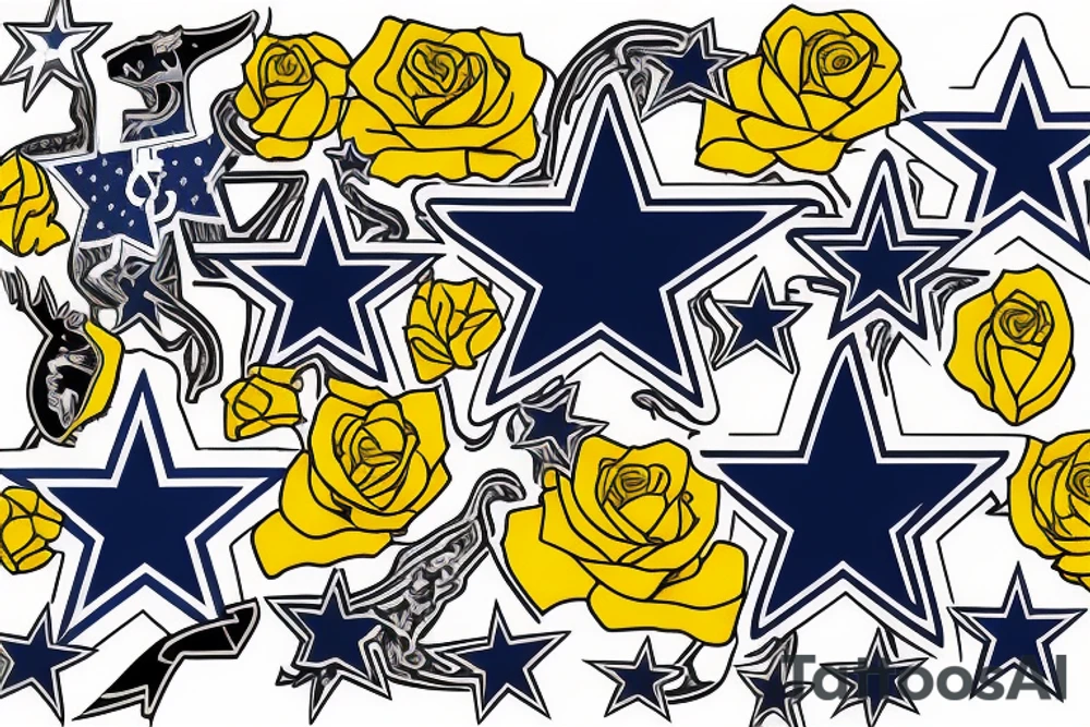 State of texas, Dallas cowboys star, San Antonio spurs logo, bluebonnet, yellow rose, armadillo, the alamo tattoo idea