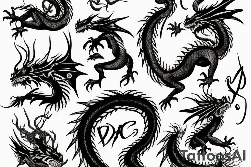 dragon tattoo idea