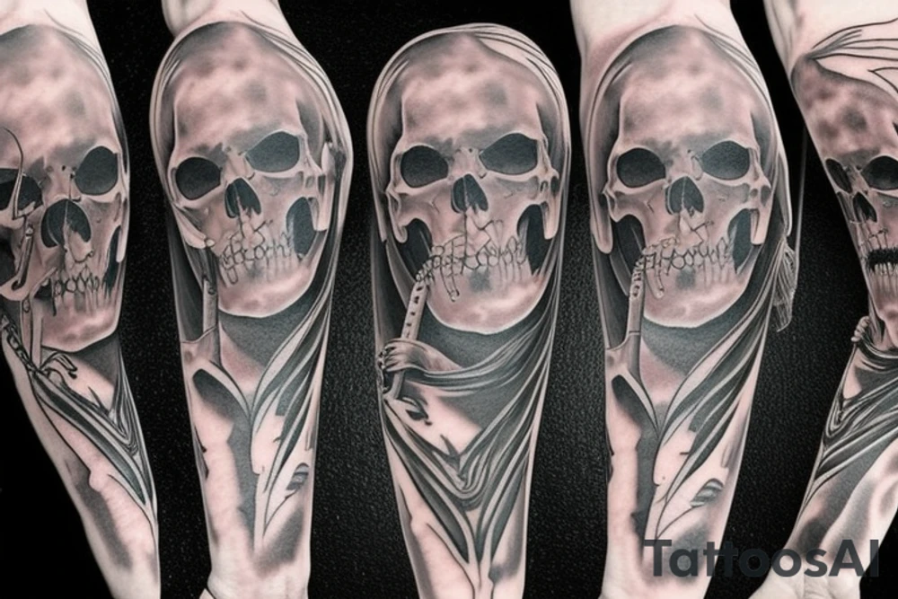 Full body Grim reaper tattoo idea