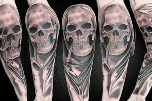 Full body Grim reaper tattoo idea