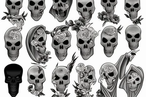 Full body Grim reaper tattoo idea