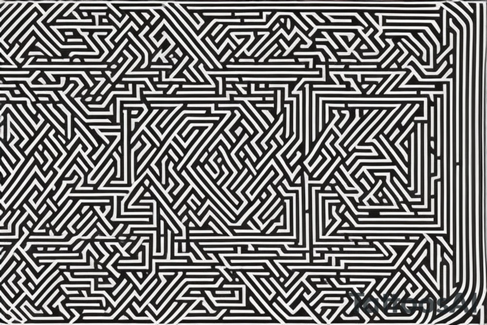 The design consists of an intricate labyrinth, meticulously crafted with clean, fine lines, creating an artistic contrast against the skin. The labyrinth's layout is symmetrical, with a central entrance leading to a series of interconnected paths that branch out in a mesmerizing and symmetrical pattern.

The lines of the labyrinth are drawn in a dark, minimalist black ink, providing a bold and timeless look. The black ink subtly accentuates the tattoo while blending harmoniously with the bearer's skin tone, ensuring it remains a tasteful and intriguing piece of art.

The labyrinth symbolizes the complexities of life and the various choices and paths one encounters. It serves as an intriguing reflection of the bearer's desire for control and manipulation, encapsulating the nuances of human agency and power.

The bearer's desire for control is further emphasized through the use of a subtle optical illusion within the labyrinth design. Certain sections of the labyrinth appear to be strategically darker, creating an illusion of depth and shadows, symbolizing the hidden layers of control and manipulation in life's intricate tapestry.

The minimalist nature of the tattoo allows it to be both elegant and discreet. Its placement on the ribs not only adds an intimate touch but also accentuates the tattoo's significance, reminding the bearer of their inner strength and ability to navigate life's challenges with poise and determination.

Overall, the minimalist labyrinth tattoo offers a thought-provoking and visually captivating representation of the complexities and nuances of human agency and power. tattoo idea