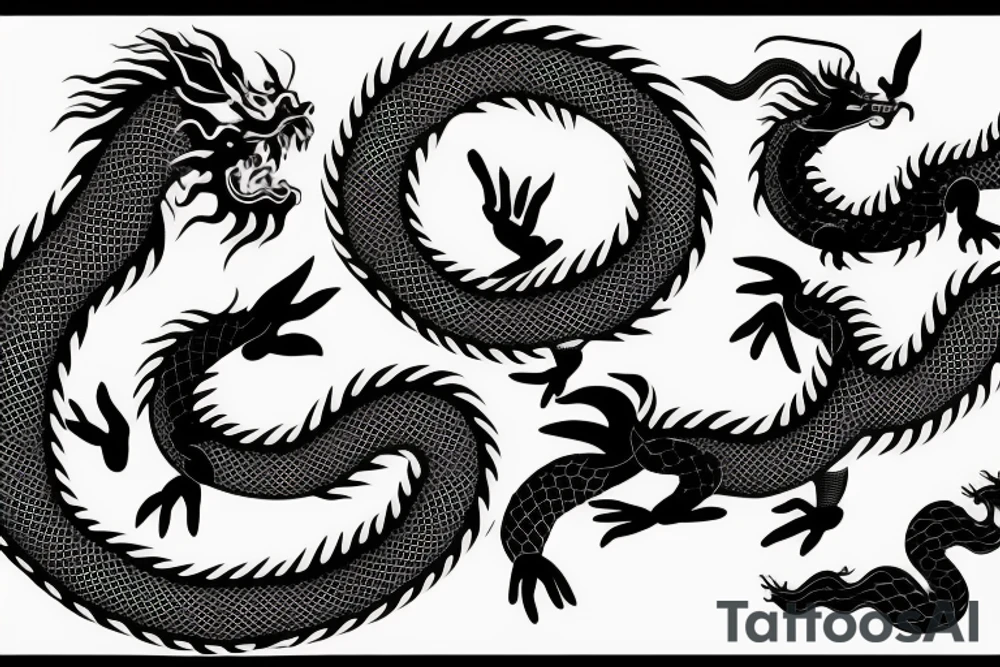 Chinese dragon tattoo idea