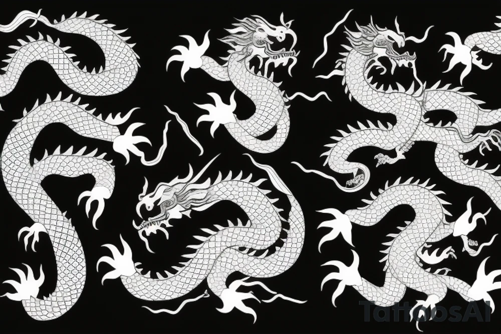 Chinese dragon tattoo idea