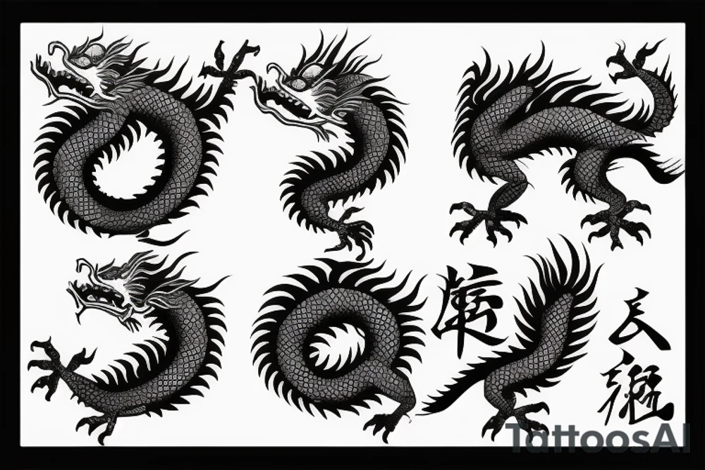 Chinese dragon tattoo idea