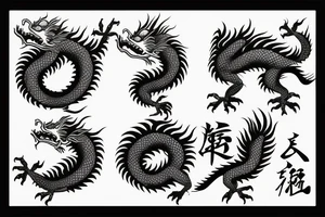 Chinese dragon tattoo idea