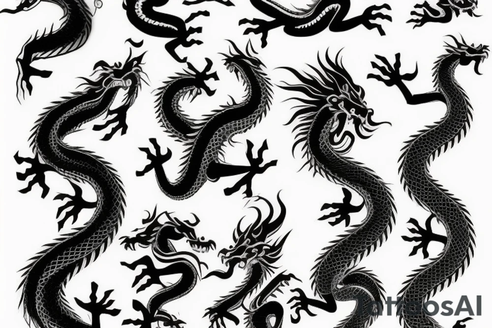 Chinese dragon tattoo idea