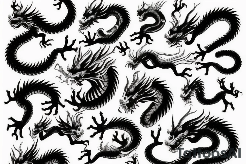 Chinese dragon tattoo idea