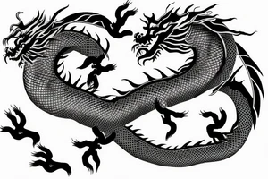 one chinese dragon tattoo idea