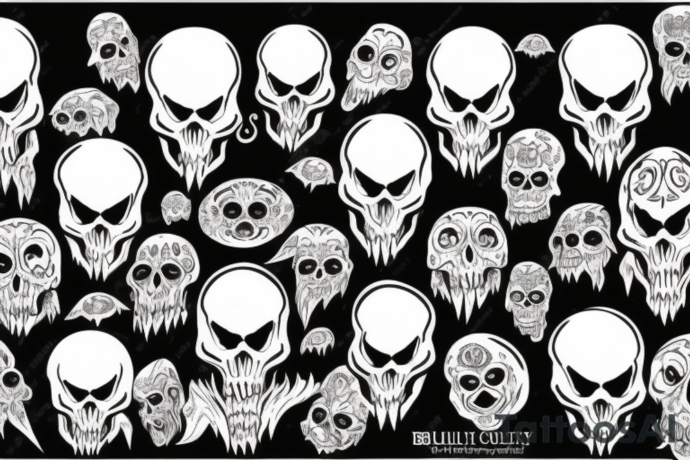 cthulu skull tattoo idea