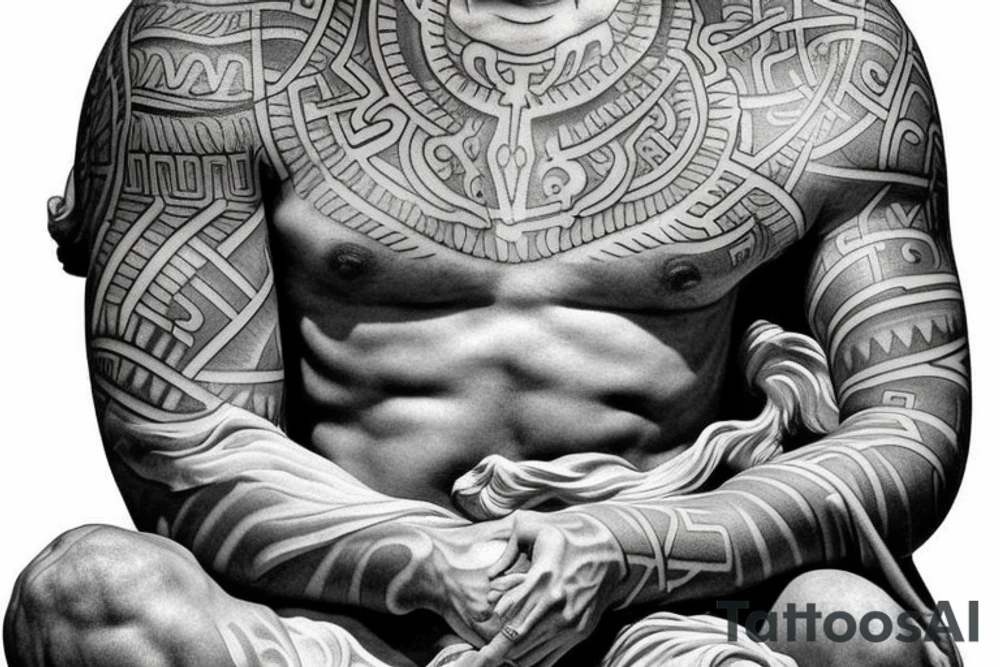 Greek statue tattoo rib piece male tattoo idea