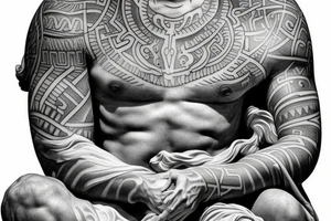 Greek statue tattoo rib piece male tattoo idea