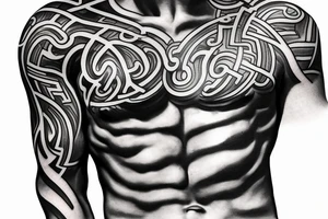 Greek statue tattoo rib piece male tattoo idea