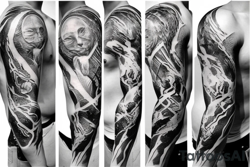 Greek gods rib tattoo realism tattoo idea