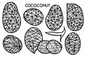coconut tattoo idea