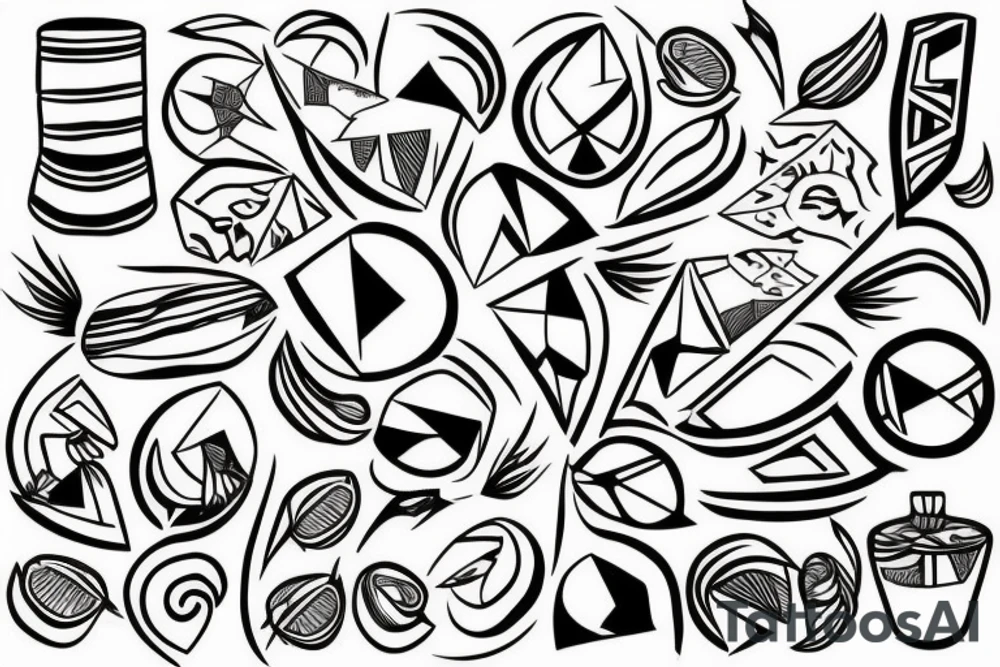 coconut tattoo idea