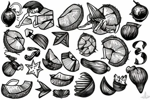 coconut tattoo idea