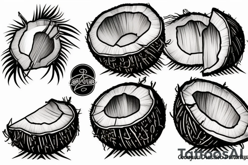 coconut tattoo idea