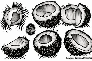 coconut tattoo idea