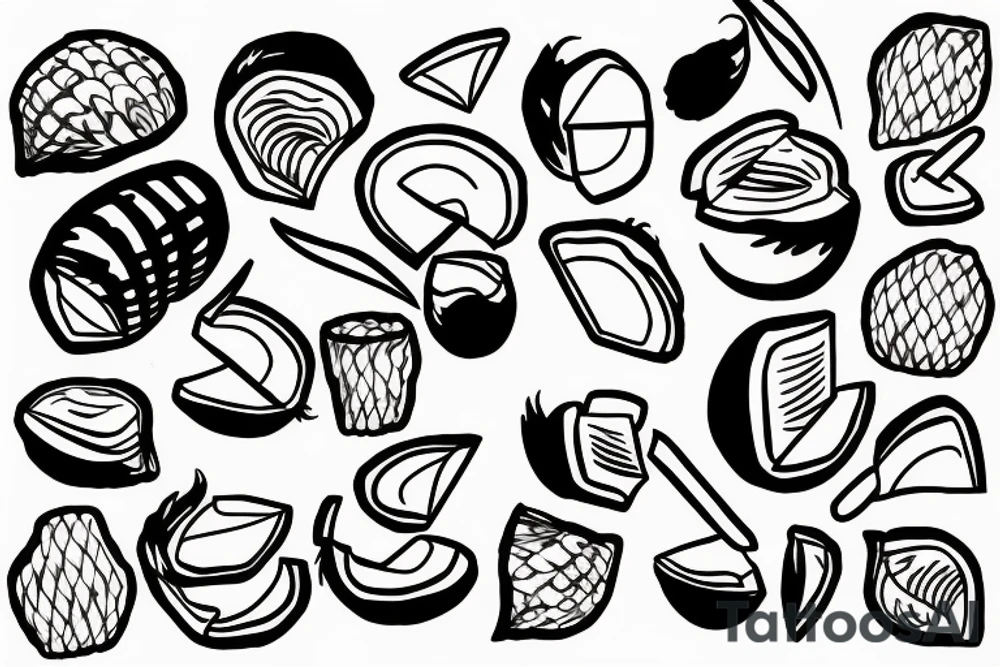 coconut tattoo idea