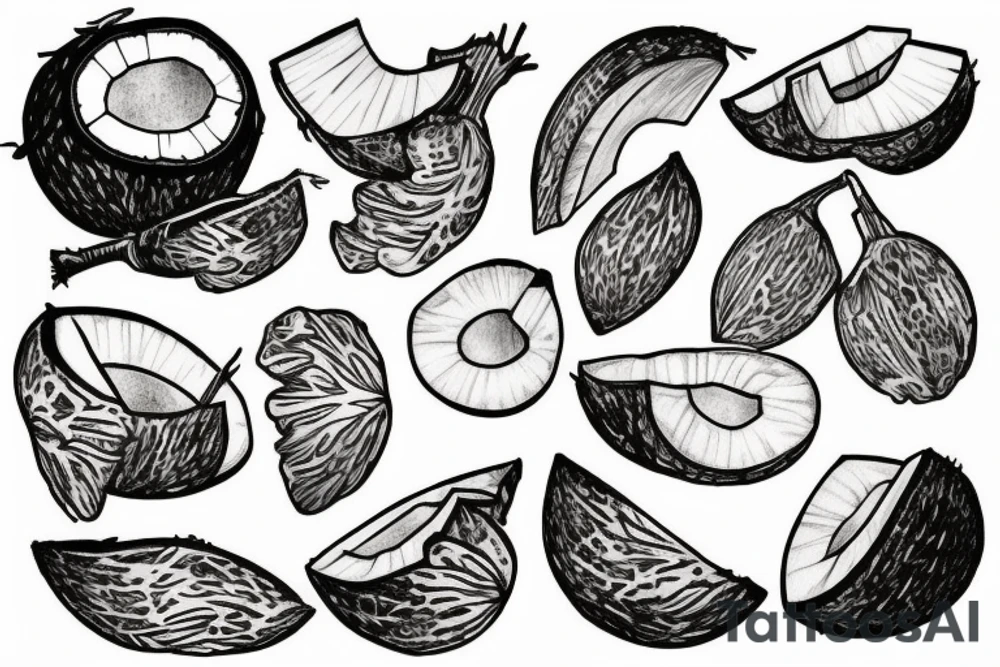 coconut tattoo idea