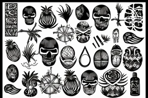 coconut tattoo idea
