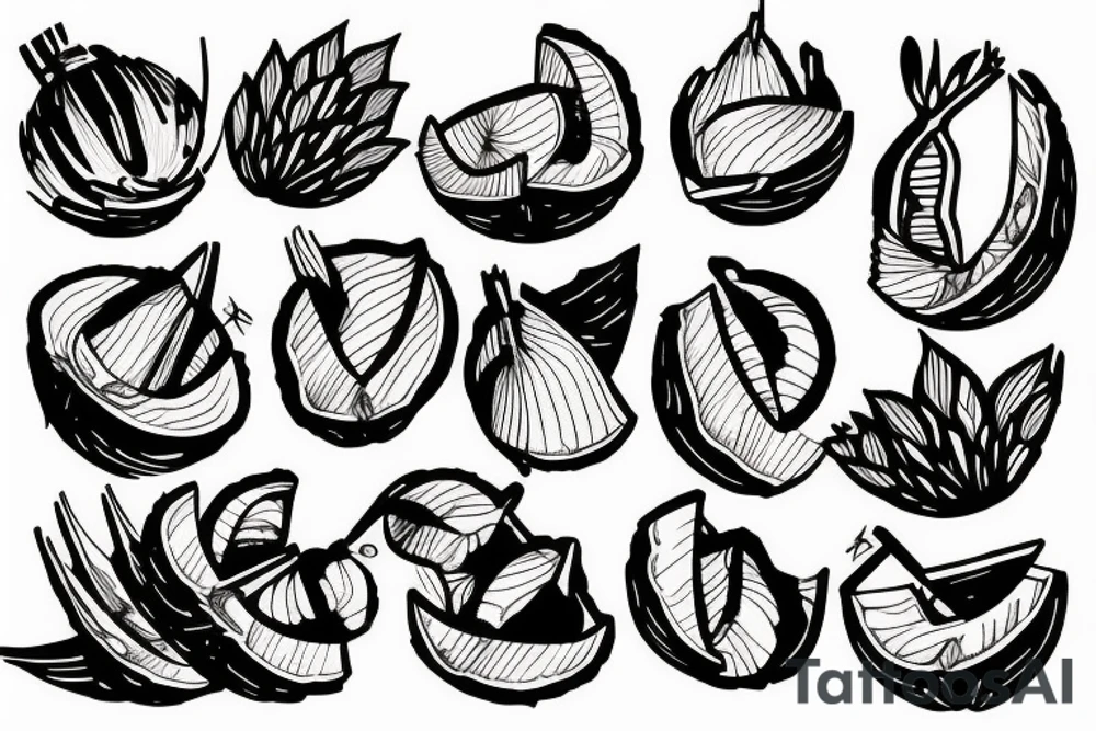 coconut tattoo idea