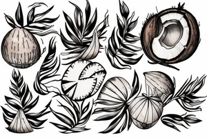 coconut tattoo idea
