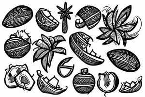 coconut tattoo idea