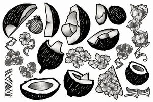 coconut tattoo idea