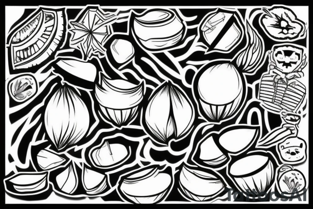 coconut tattoo idea