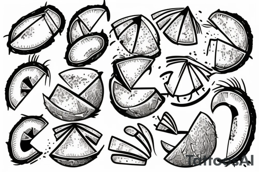 coconut tattoo idea