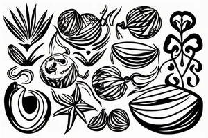 coconut tattoo idea