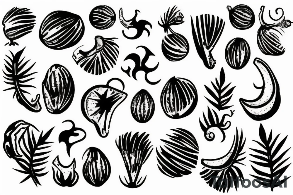coconut tattoo idea