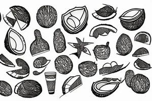 coconut tattoo idea