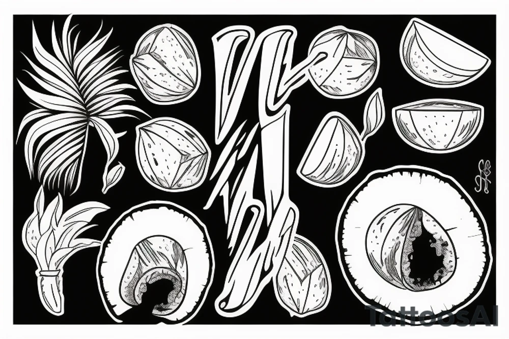 coconut tattoo idea