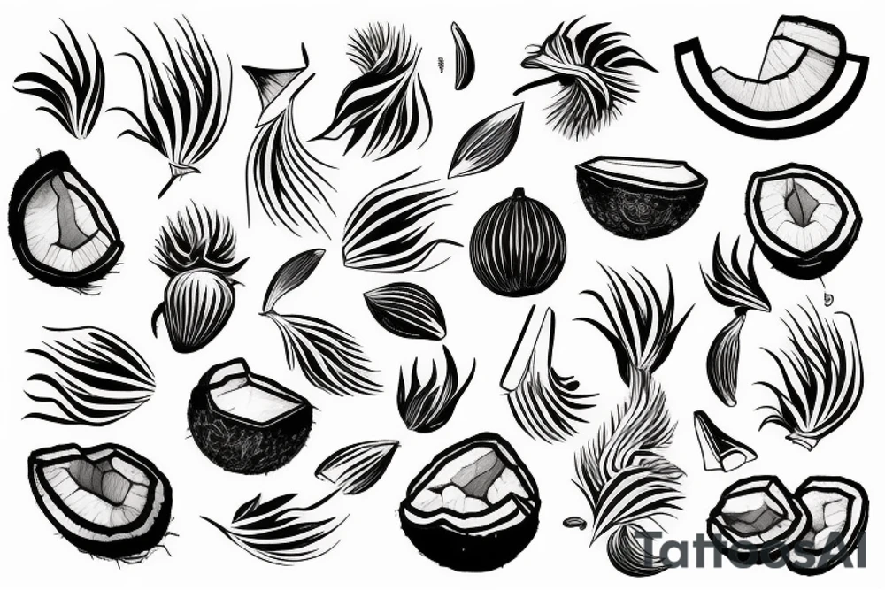 coconut tattoo idea