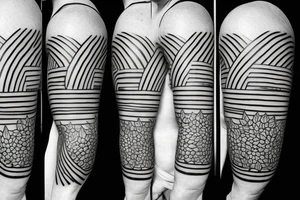 coconut one line tattoo idea