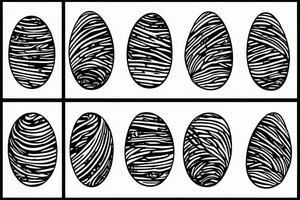 coconut one line tattoo idea