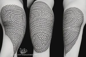 coconut one line tattoo idea