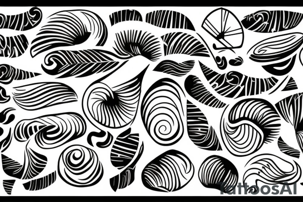 coconut one line tattoo idea