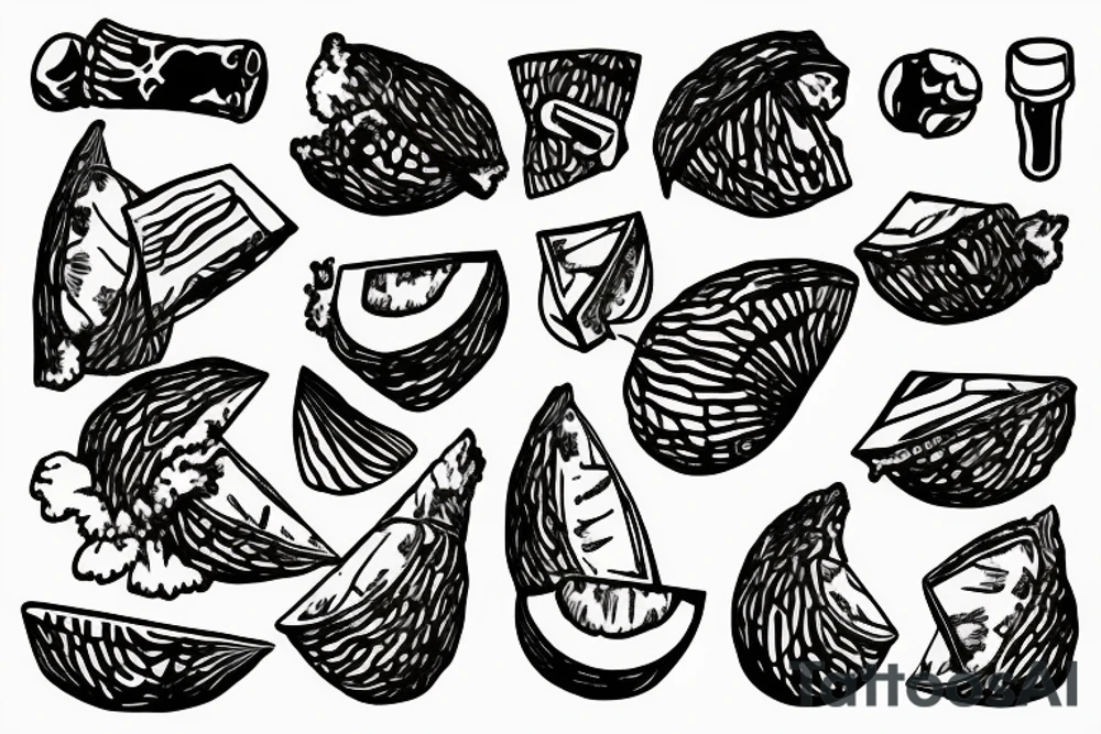 coconut in words tattoo idea