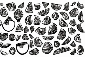 coconut in words tattoo idea