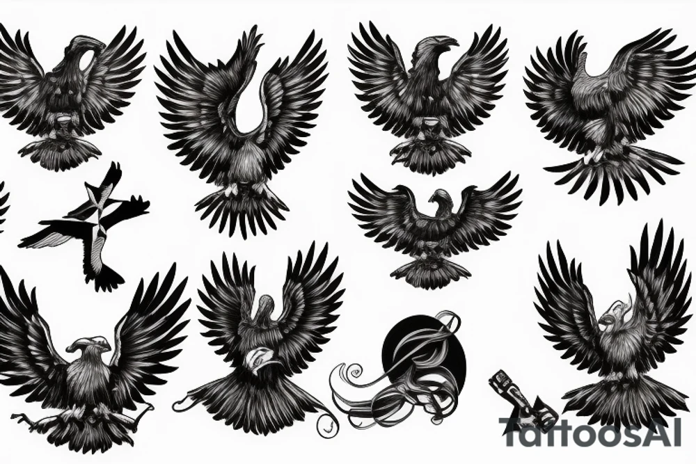 Roman eagle tattoo idea