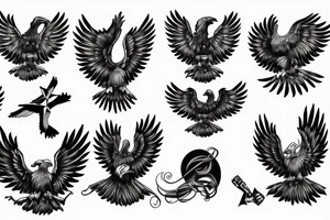 Roman eagle tattoo idea