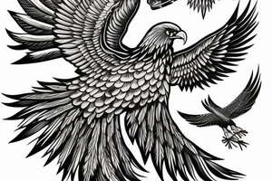 Roman eagle tattoo idea