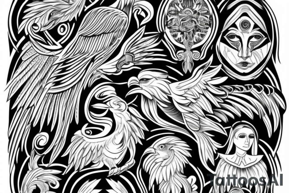 Roman eagle tattoo idea