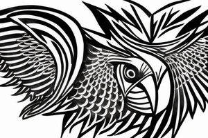 Roman eagle tattoo idea