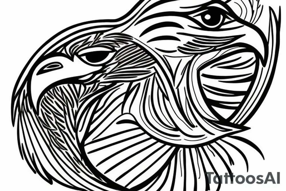 Roman eagle tattoo idea